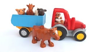 Лего Трактор на Лего Ферме и Домашние животные - песенка OldMcDonald