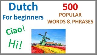 Dutch for Beginners | 500 Popular Words & Phrases