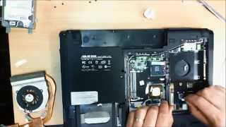 How to take apart and clean: Asus m50s