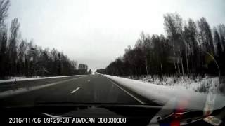 ?Трасса Минск- Москва. Едем в Москву из Смоленска.Возле г.Гагарина.