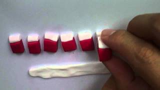 Strawberry Cane: Polymer Clay (basic method)