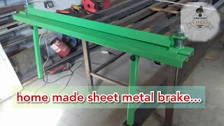 Sheet metal brake(home made) ~ Στράντζα λαμαρίνας...