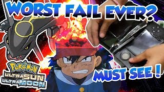 INSANE SHINY RAYQUAZA FAIL! WORST SHINY FAIL EVER? Pokemon Ultra Sun and Moon Shiny Fail Reaction