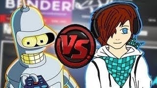 Bender VS Lololoshka Жестокая битва в minecraft ЧАСТЬ 2