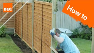 How to erect a fence