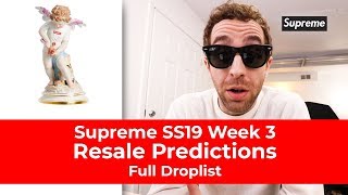 Supreme SS19 Week 3 Resale Predictions & Full Droplist Supreme x Stone Island