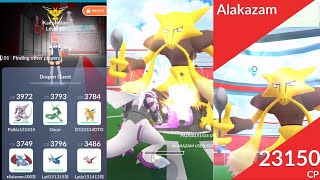 Welcome to my dragon squad! 6 unique dragon Alakazam solo in windy