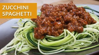 Keto Zucchini Spaghetti (Zucchetti) | Low Carb Spaghetti Noodles [KetoBox]