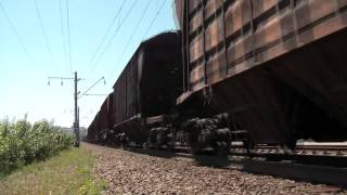 ВЛ80С-690 с грузовым поездом