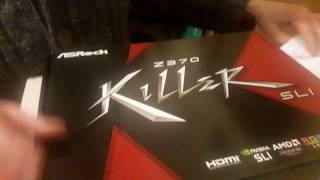 Asrock z370  Killer Sli распаковка/ unboxing/распаковка и  краткий обзор
