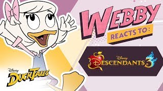 Webby Reacts To: Descendants 3 | DuckTales | Disney Channel