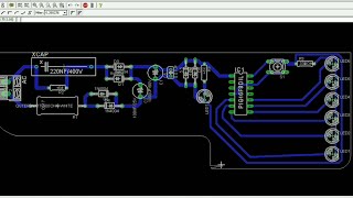 LED driver Circuit Transformerless Power Supply Egale PCB Designing