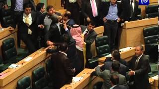 مشاجرة مجلس النواب - يحيى السعود وقصي الدميسي وطلال الشريف