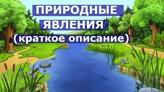 ПРИРОДНЫЕ ЯВЛЕНИЯ(краткое описание). Развивающее видео для детей 3 - 6 лет.