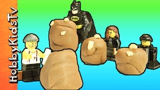 Trixe Sticky Play-Doh Game Show! Lego Batman + Imaginext HobbyKidsTV