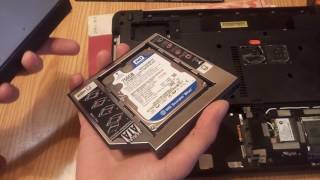 Адаптер переходник HDD вместо DVD привода в ноутбук Acer Aspire 5755g SSD Caddy sata 3.0 12.7мм