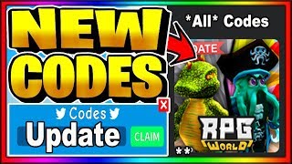 ALL NEW *ADMIN* CODES! ?NEW UPDATE? Roblox RPG World
