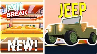 JAILBREAK NEW MILITARY JEEP UPDATE IS HERE SOON!| NEW PRISON AND COP BASE