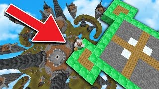 HUGE SKYBASE TROLL in Minecraft SKYWARS...