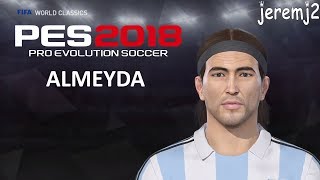 ALMEYDA FACE EDIT PES 2018 (world classics)