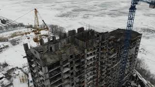 24 этажа у "Ладьи" / ЖК "Парус" / строительство / город Самара / Russia