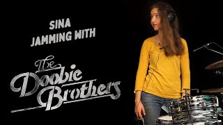 Sina jamming with The Doobie Brothers