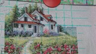 Бэкстич. Вышивка крестиком и моя бэкофобия. Живописный маяк. Dimensions.
