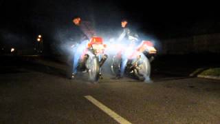 Отжиг резины burnout jawa 350