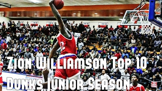 Zion Williamson Top 10 Dunks Junior Season