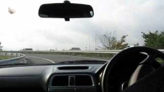スバル　インプレッサ GDB IMPREZA WRX STI 　HKSマフラー