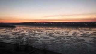ледоход ОСЕНЬЮ №1 (27 11 2013) город Бийск, река Бия