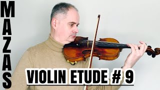 J.F. Mazas Violin Etude no. 9 - March