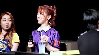 170618 우주소녀(WJSN,Cosmic Girls) 미기(MEI QI) - 개인기(머리돌리기) @팬사인회(일지아트홀)/직캠 By 쵸리(Chori)