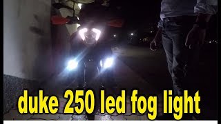 Good news | install led fog light duke 250 | bullet singh boisar