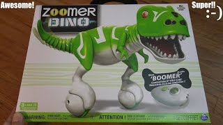 RC Dinosaur Toys: Zoomer Dino Boomer Unboxing & Playtime Part 1 of 2