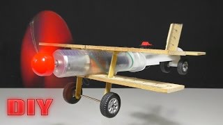 How to Make a Flying Airplane using Syringe and DC Motor