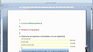 Cuestionarios en Moodle. Utilizando la plantilla de Word. Parte II.