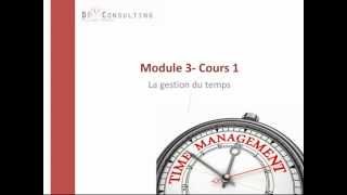 Module 3 - Gestion du temps - Extrait du cours1