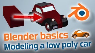 How to model a low poly car in Blender - Fiat 500 Topolino