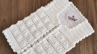 Dikişsiz Kolay fıstıklı bebek yeleği yapılışı / Yeni yelek modelleri yapılışı / Örgü yelek modeli