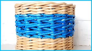 Японское послойное плетение (один из вариантов) МК узора из газет!
