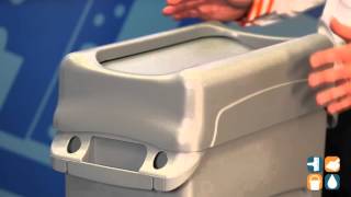 Rubbermaid 267360 Swing Lid for Slim Jim Trash Containers, Gray