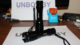 Распаковка (unboxing) фонарик UltraFire T55 CREE XML-T6