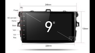 2 Din Магнитола Toyota Corolla Андроид 8.0