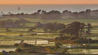 探訪 水田に重ねる海の絶景 秋田県にかほ市・象潟 (HD)