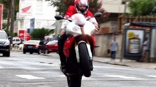 BMW S1000RR with MIVV Full Exhaust - Start-up, Revs, Wheelies and Loud Sounds! - Bikers 52
