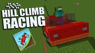 Monster School : HILL CLIMB RACING CHALLENGE - Minecraft Animation