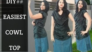 Easiest Cowl neck top
