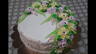 Торт с творожно- сметанным кремом(Cake with curd cream)