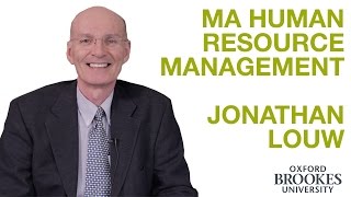 MA Human Resource Management - Dr Jonathan Louw